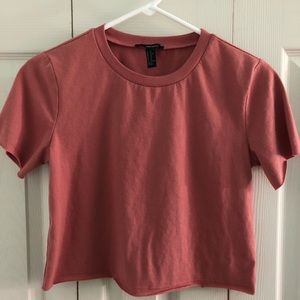 Forever 21 mauve pink crop top